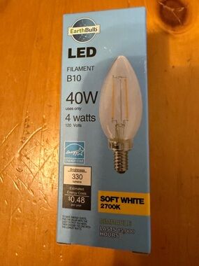 EarthBulb LED Filament B10 4W (Soft White 2700K)